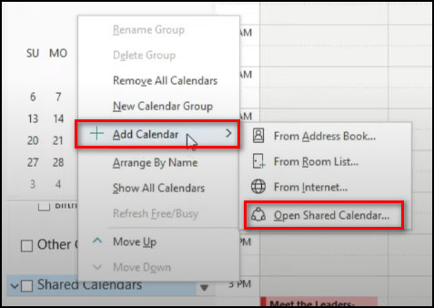 Automap a Shared Calendar in Outlook Office 365 Guide 2024