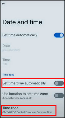 android-timezone