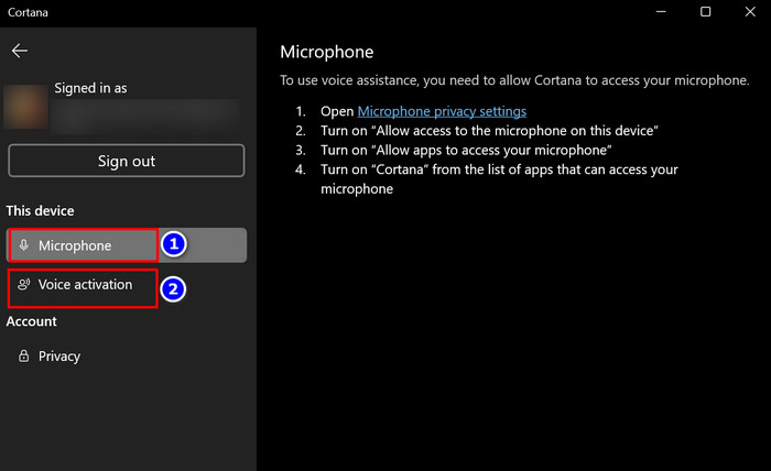 enable-microphone-voice-activition-cortana