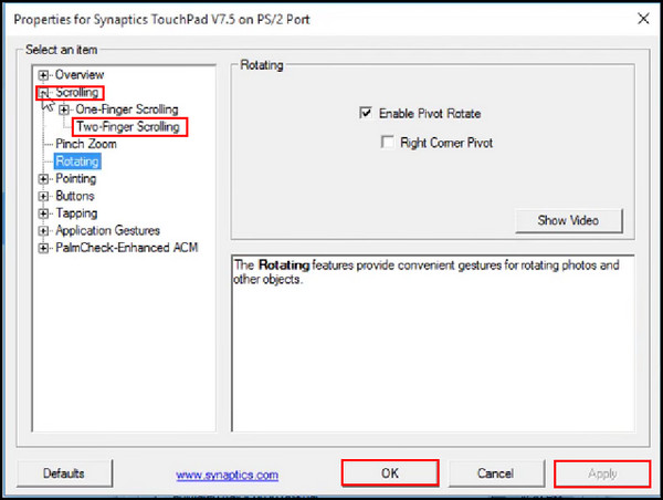 enable-two-finger-scroll-for-synaptic-driver