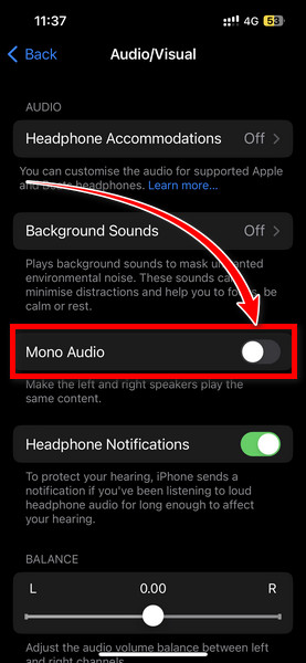 iphone-disable-mono-audio