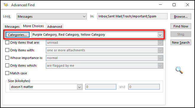 outlook-advanced-find-categories