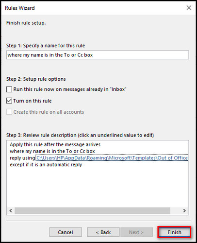 outlook-auto-replies-rule-finish