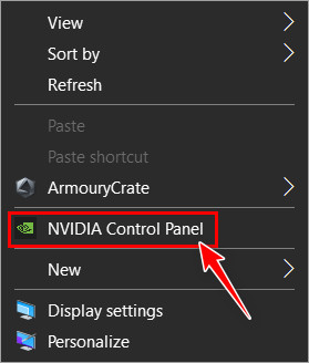selelct-nvidia-control-panel-from-desktop