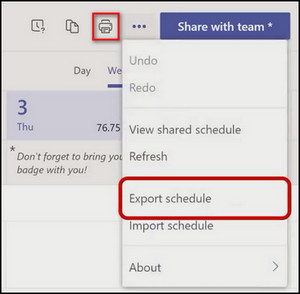 shifts-schedule-export