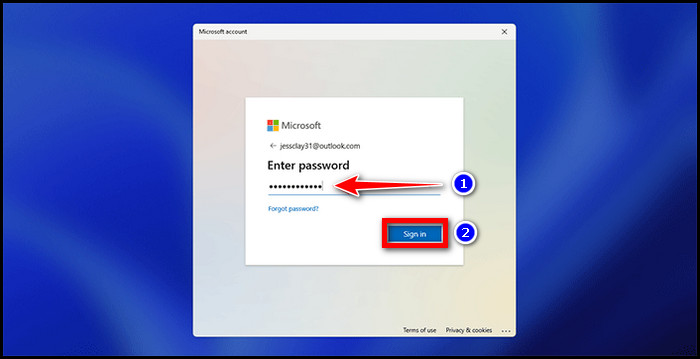 windows-11-enter-microsoft-password