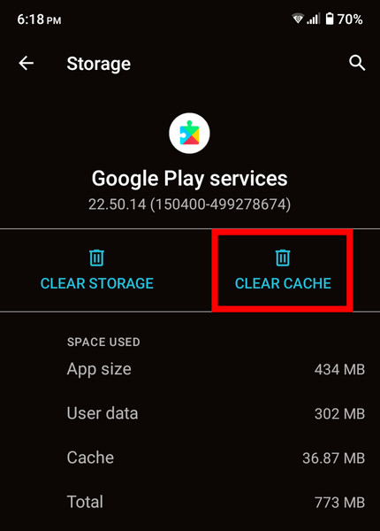android-play-services-clear-cache