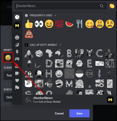 discord-set-custom-status-emoji