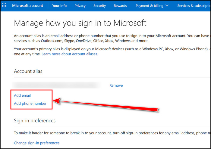 manage-how-you-sign-in-to-microsoft