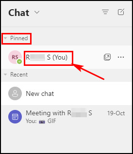 click-on-own-id-to-chat-with-yourself-teams-chat
