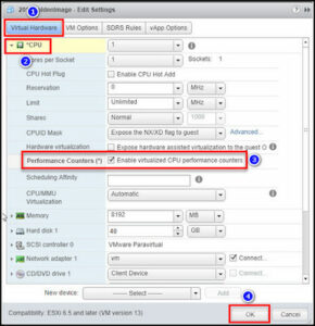 Virtualize cpu performance counters vmware что это