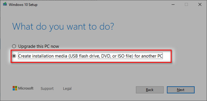 media creation tool-download iso