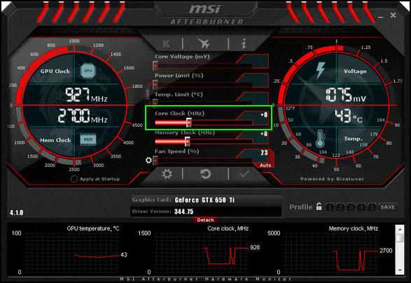 Rx 580 hot sale overclock settings