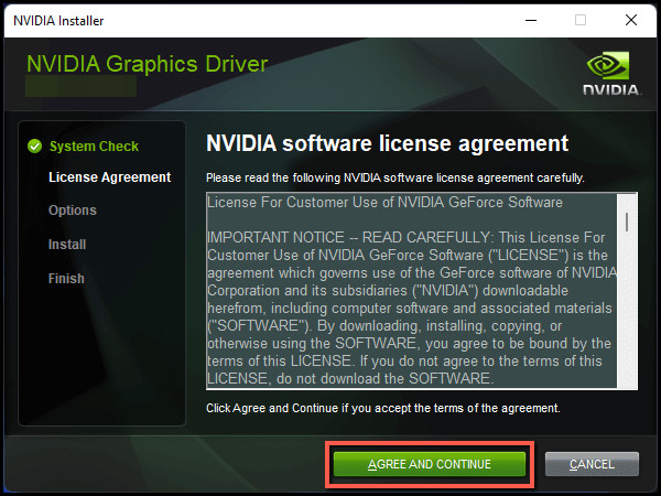 agree-and-continue-option-nvidia-driver-installization