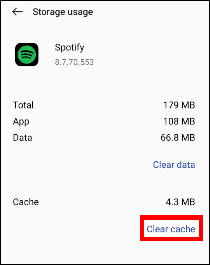 spotify-clear-cache