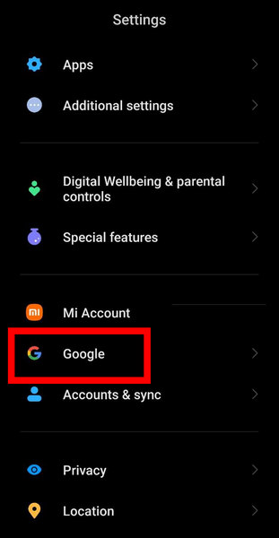android-settings-google