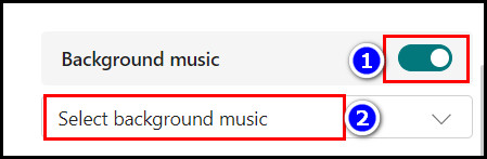 background-music-option-microsoft-forms