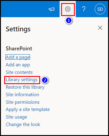 click-library-settings
