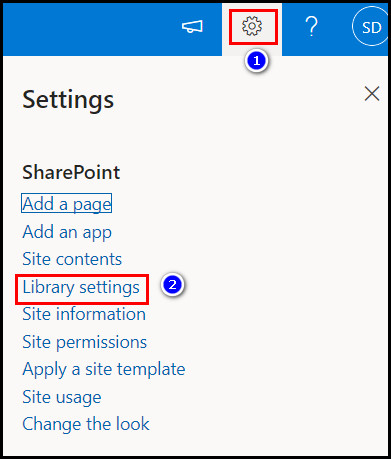 click-library-settings