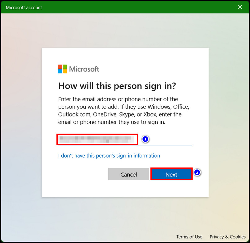 click-yes-to-add-another-account-in-windows-11