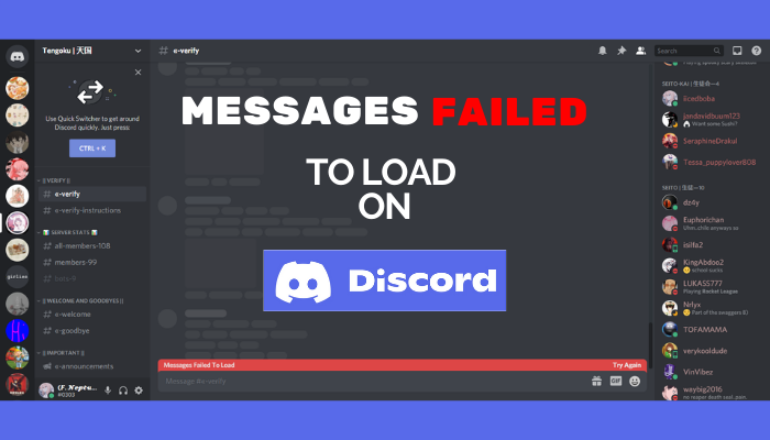 Messages Failed to Load on Discord? Try These Fixes