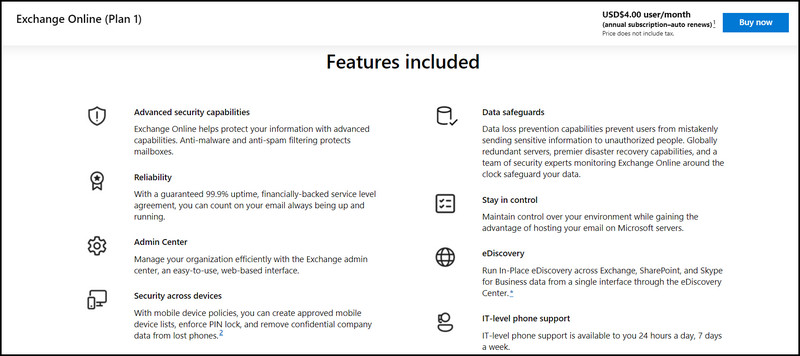 microsoft-exchange-features