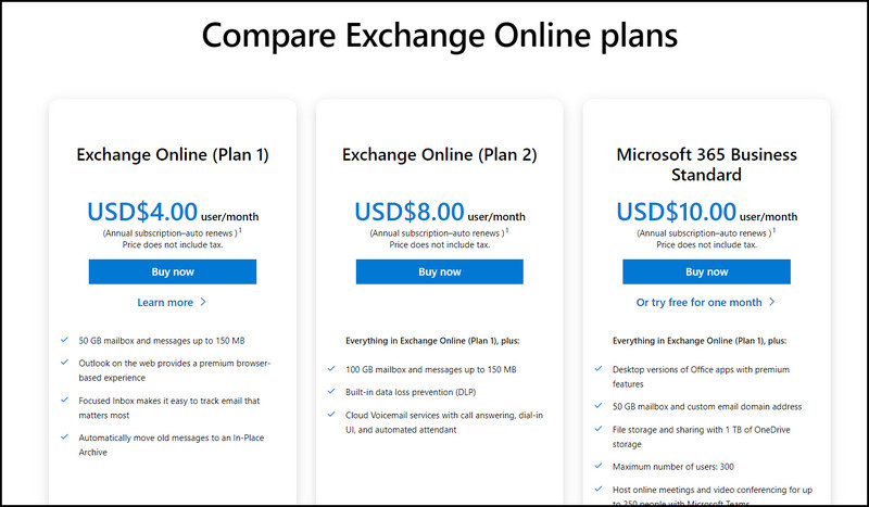 microsoft-exchange-plans