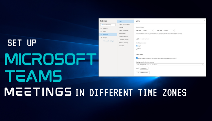 schedule meeting multiple time zones