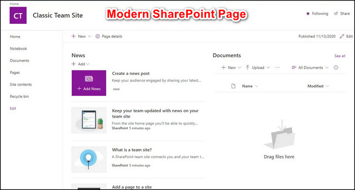 sharepoint-modern-page