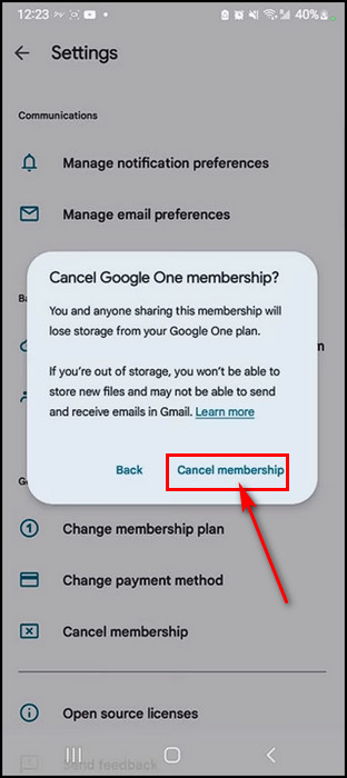 tap-cancel-membership-from-prompt-android