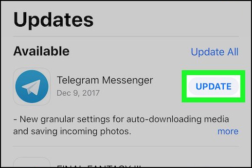 update-telegram-application-s
