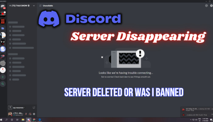 Why did my discord server disappear? I didn't delete it, it was just  removed from my list of servers. I'm the owner, so I wasn't banned. - Quora