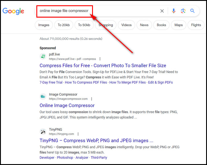 search-on-google-for-online-image-compressor