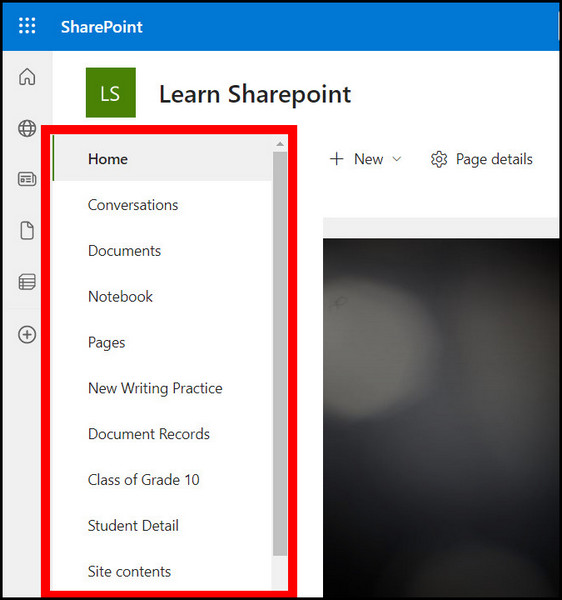 sharepoint-sites-quick-link