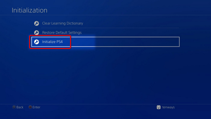 Initialize-ps4