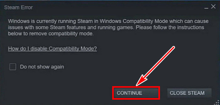 continue-steam-compatibilty-mode
