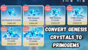 Convert Genesis Crystals to Primogems [Trade to Make Wish]