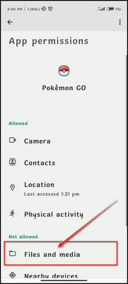go-to-files-and-media-in-pokemon-go