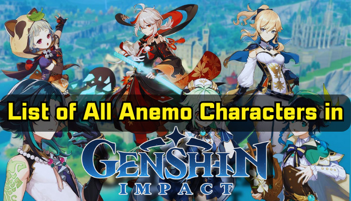 List of Anemo Characters