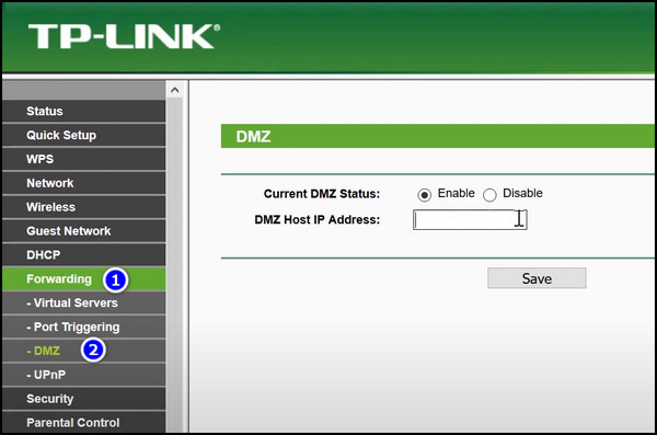 router-dmz-settings