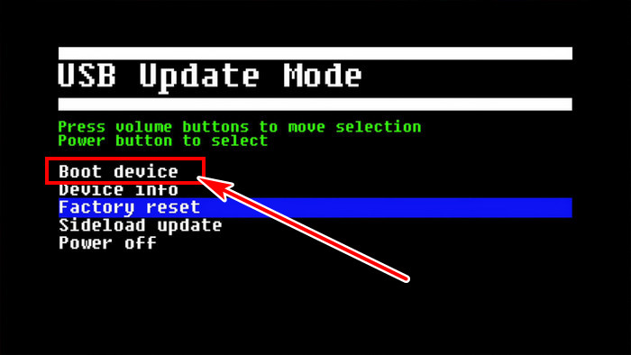 usb-update-mode-boot-device